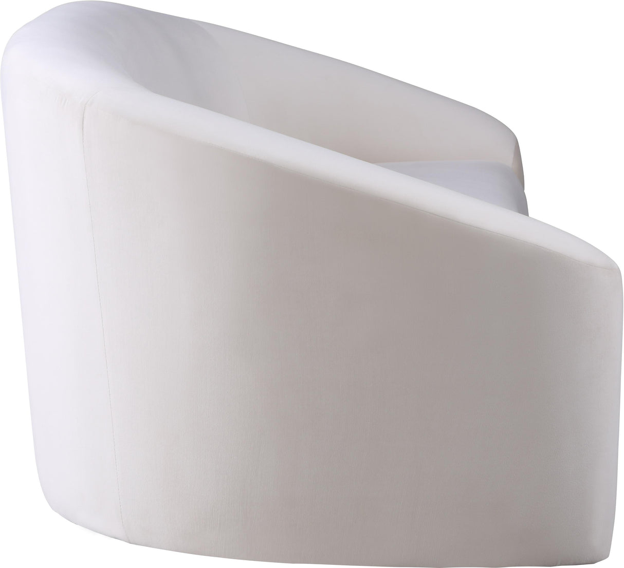 Riley Cream Velvet Loveseat - galleria furniture outlet