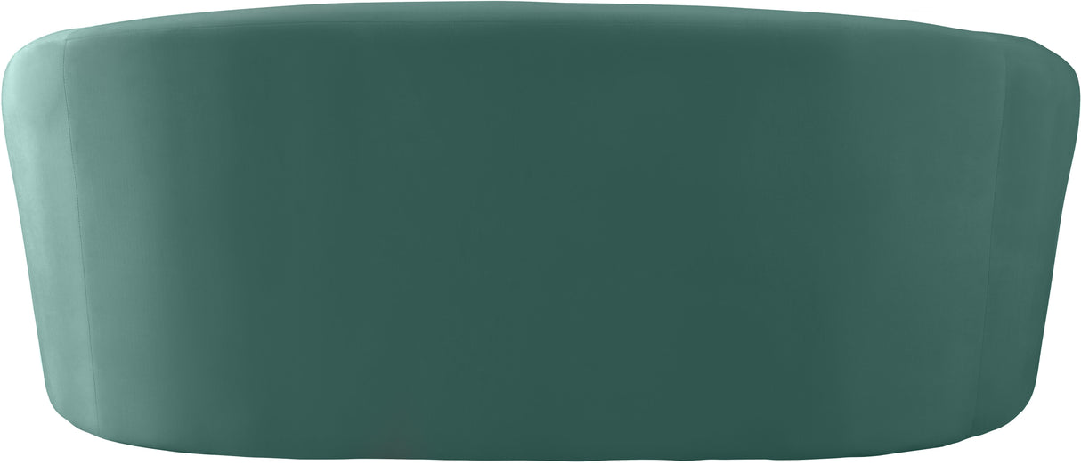Riley Mint Velvet Loveseat - galleria furniture outlet