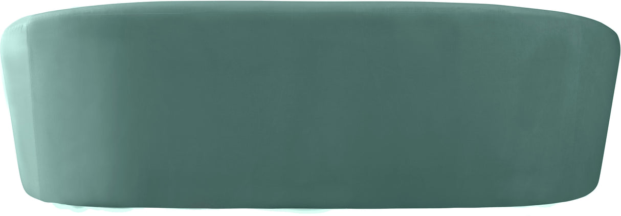 Riley Mint Velvet Sofa - galleria furniture outlet
