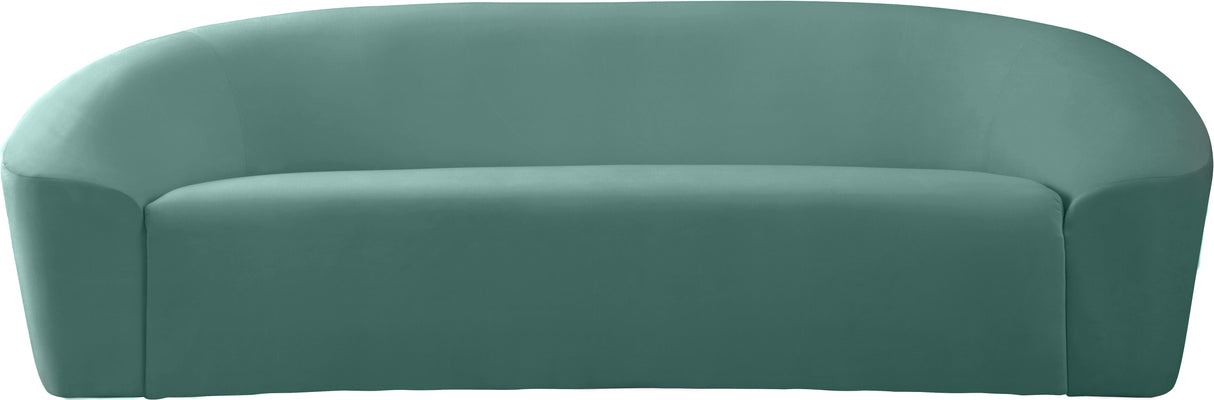 Riley Mint Velvet Sofa - galleria furniture outlet
