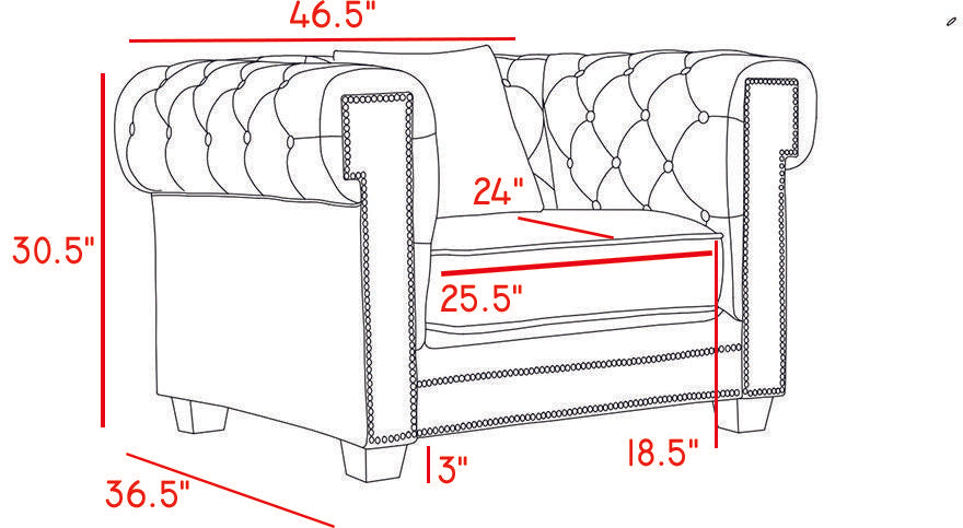 Bowery Navy Velvet Chair - galleria furniture outlet