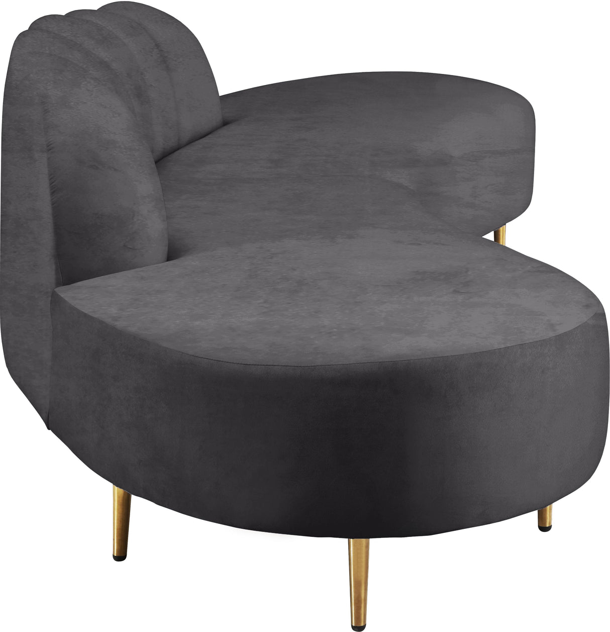 Divine Grey Velvet 2pc. Sectional - galleria furniture outlet