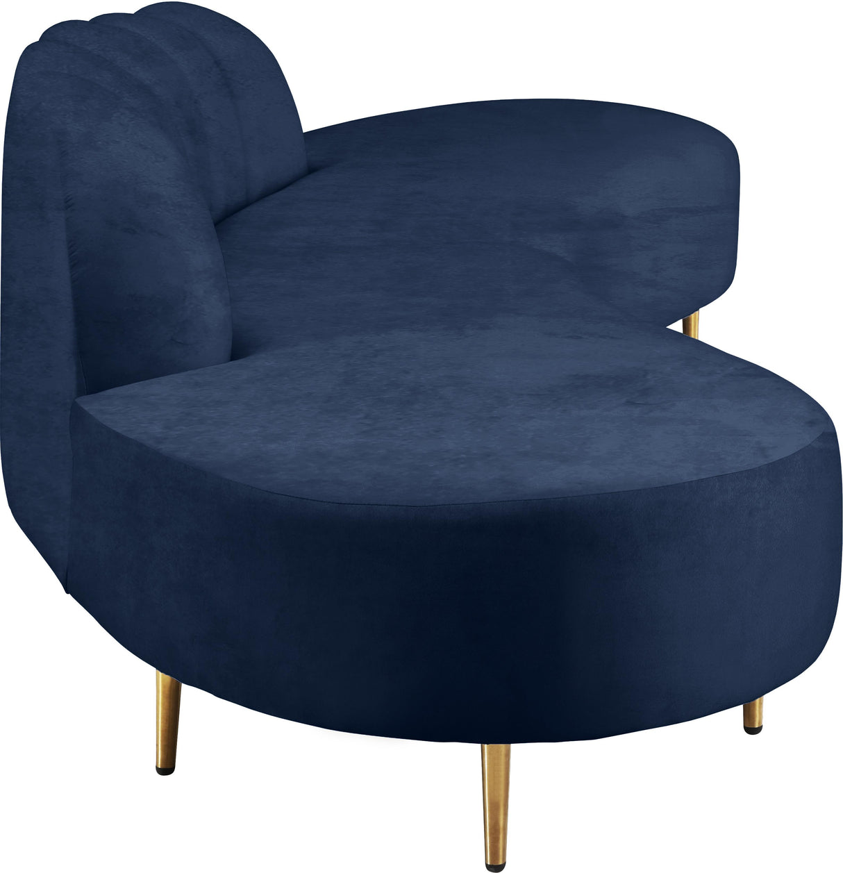 Divine Navy Velvet 2pc. Sectional - galleria furniture outlet