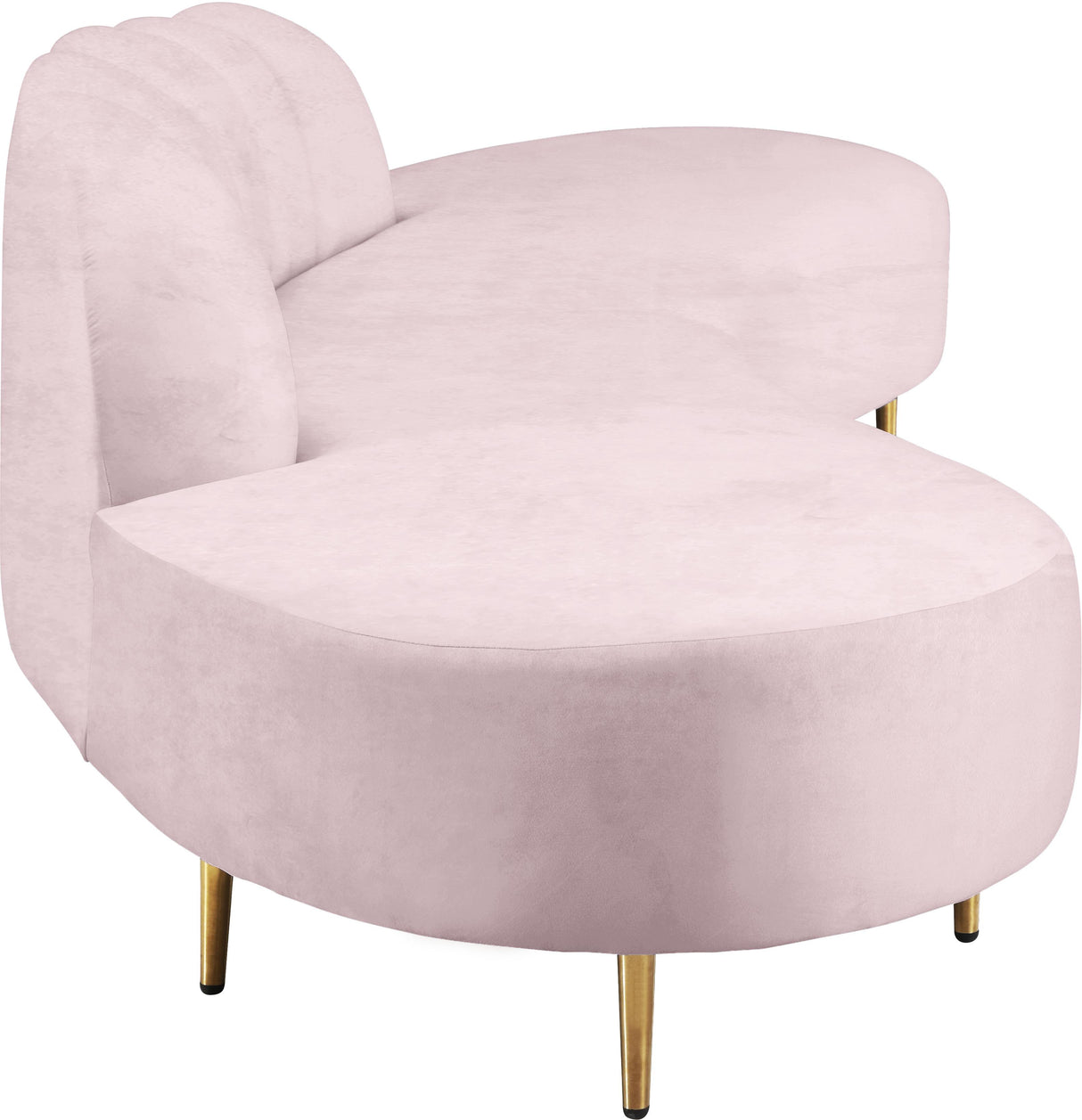 Divine Pink Velvet 2pc. Sectional - galleria furniture outlet