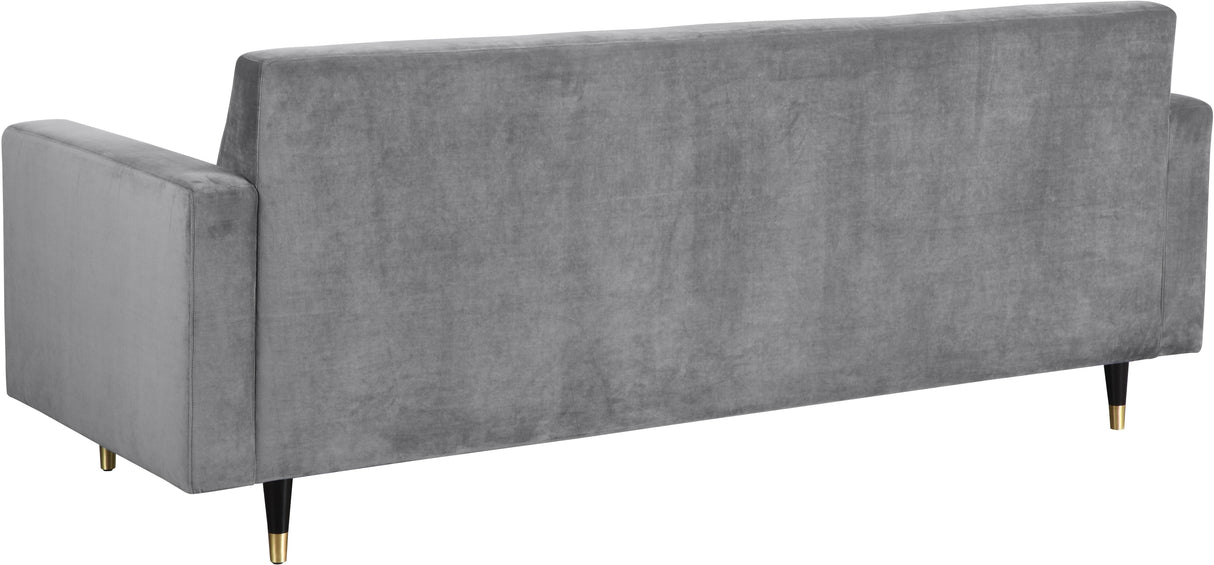 Lola Grey Velvet Sofa
