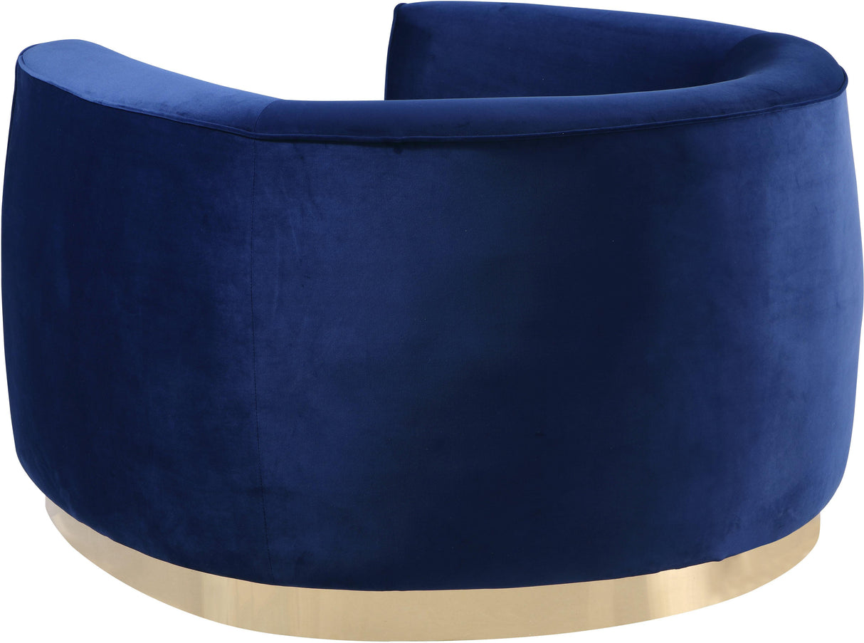 Julian Navy Velvet Chair