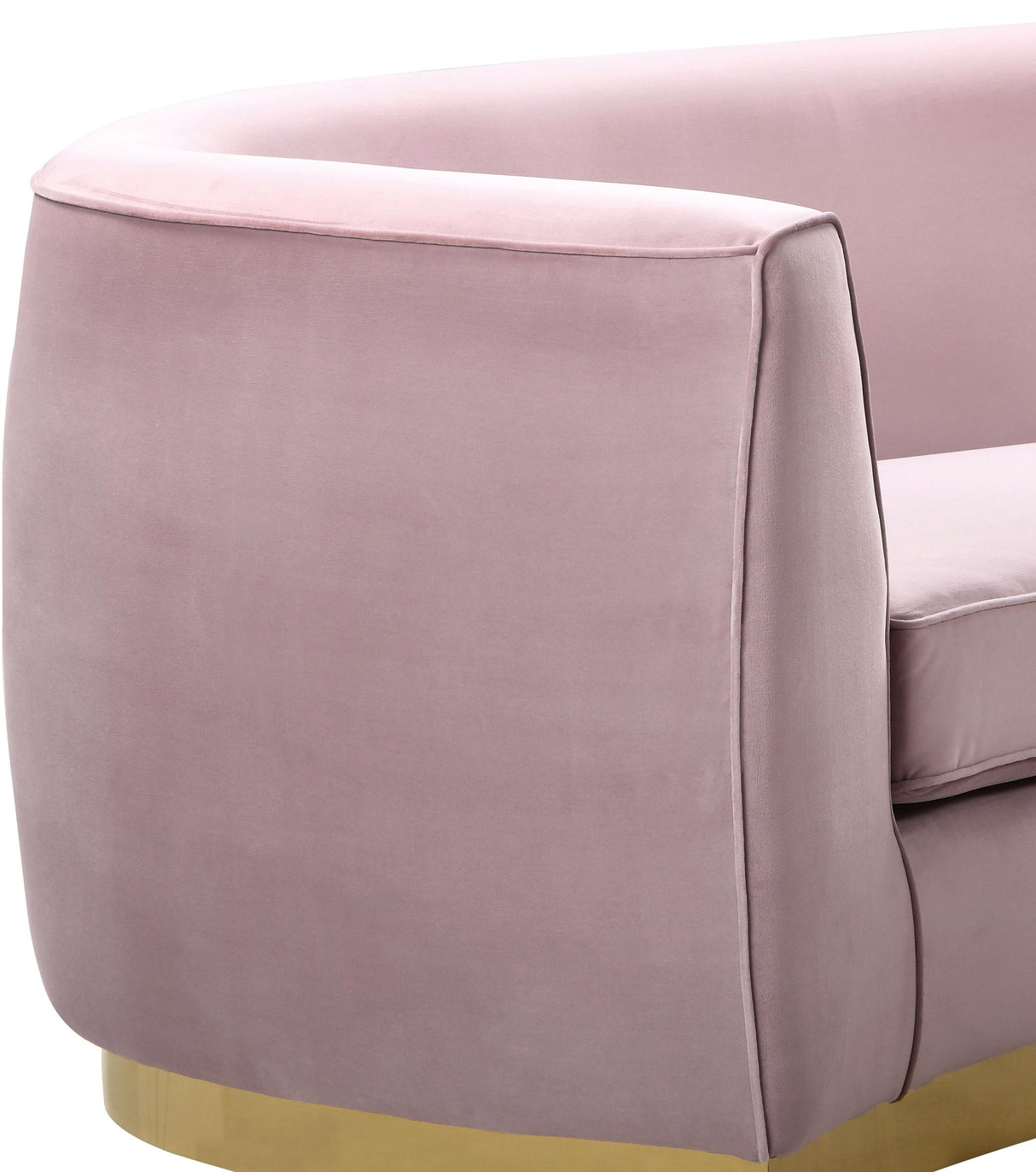 Julian Pink Velvet Chair - galleria furniture outlet