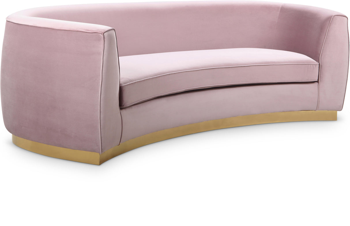 Julian Pink Velvet Sofa