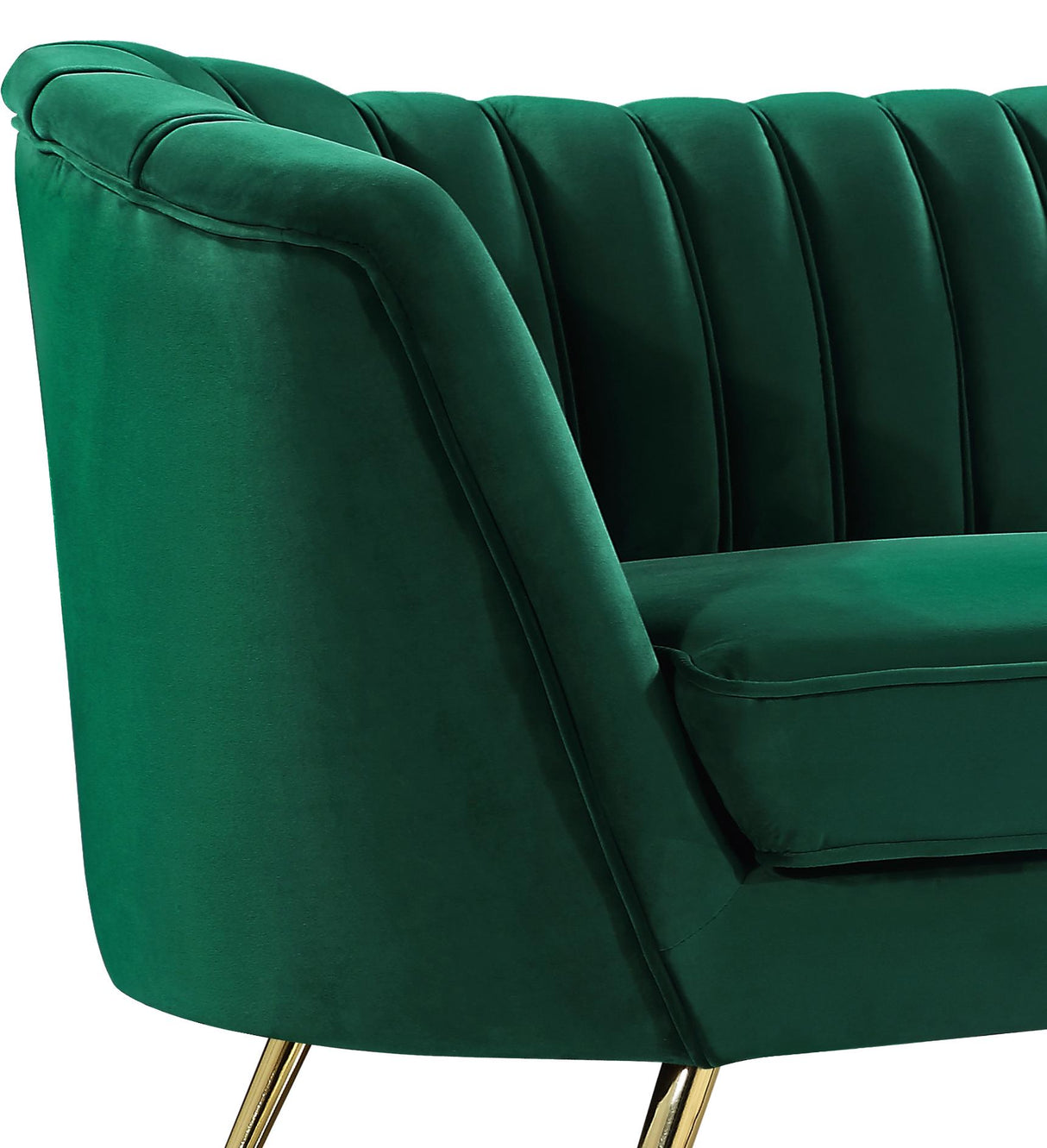 Margo Green Velvet Sofa - galleria furniture outlet