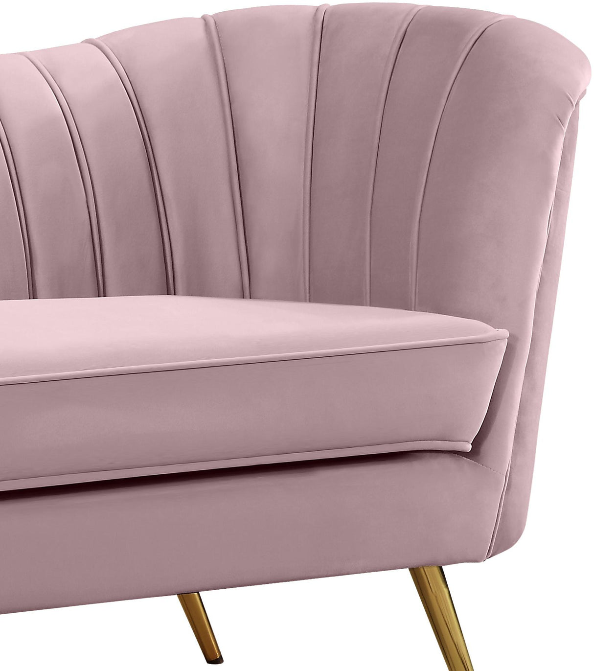 Margo Pink Velvet Chair - galleria furniture outlet