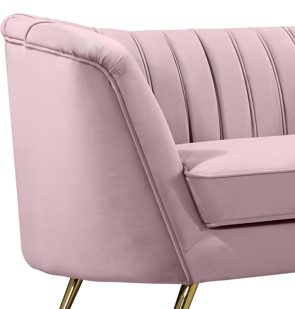 Margo Pink Velvet Chair - galleria furniture outlet
