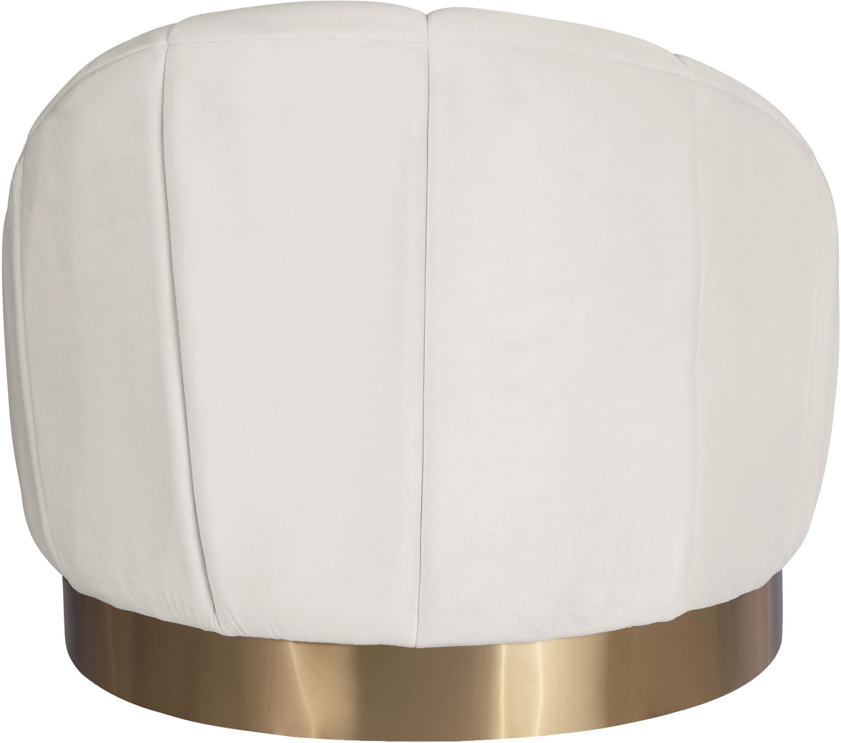 Shelly Cream Velvet Chair - galleria furniture outlet