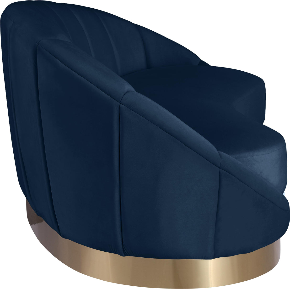 Shelly Navy Velvet Chaise - galleria furniture outlet