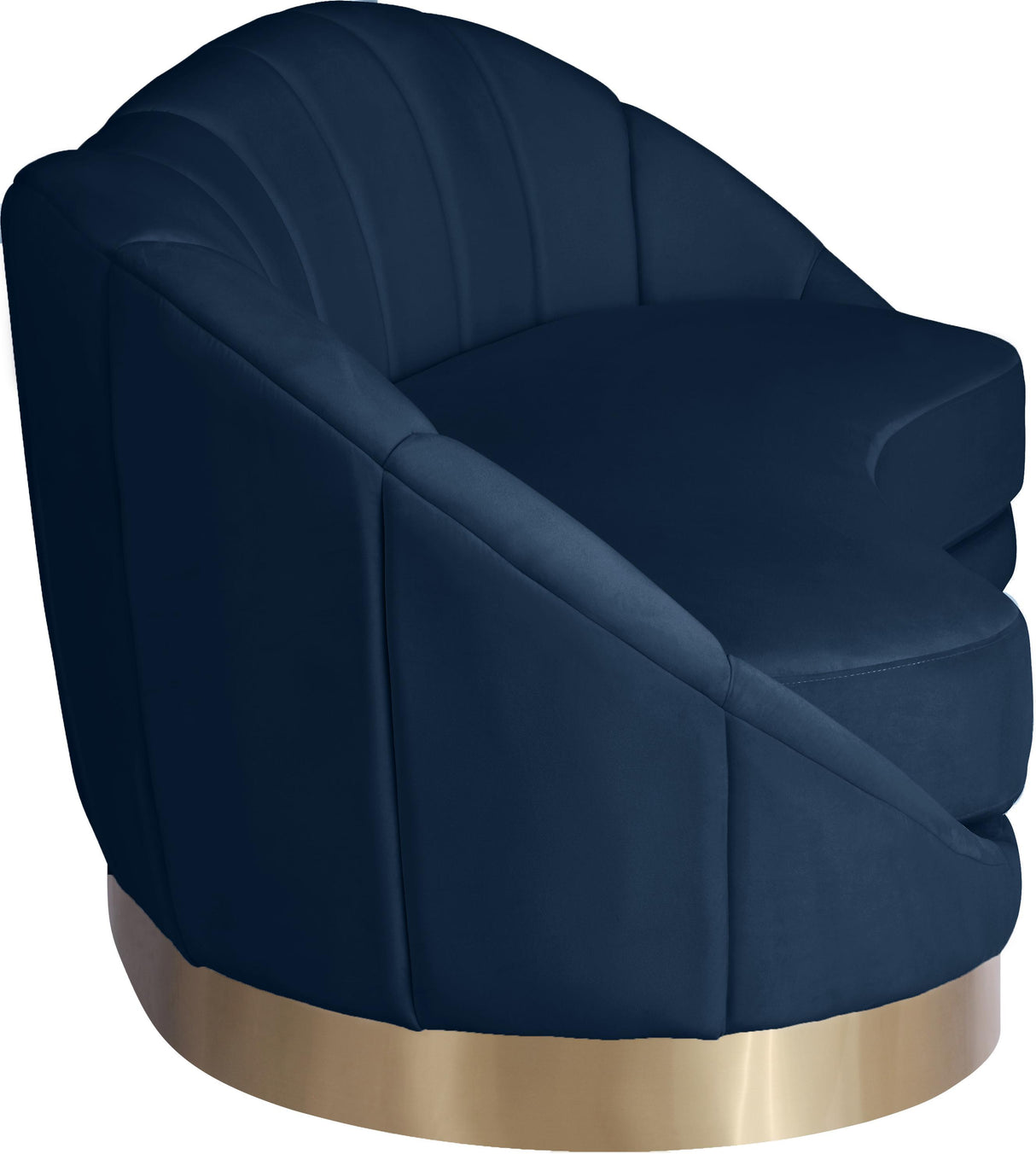 Shelly Navy Velvet Sofa - galleria furniture outlet