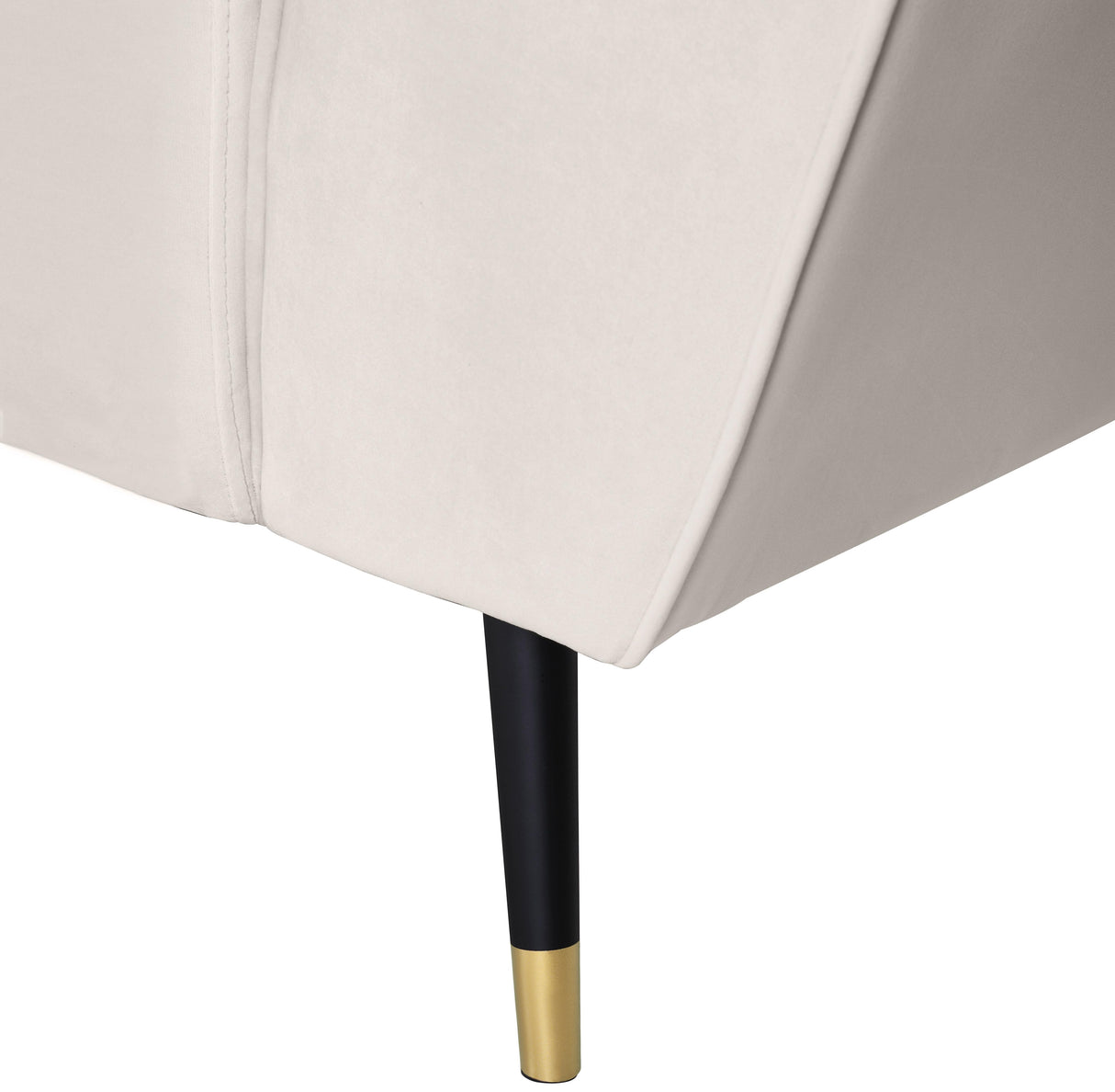 Beaumont Cream Velvet Sofa - galleria furniture outlet