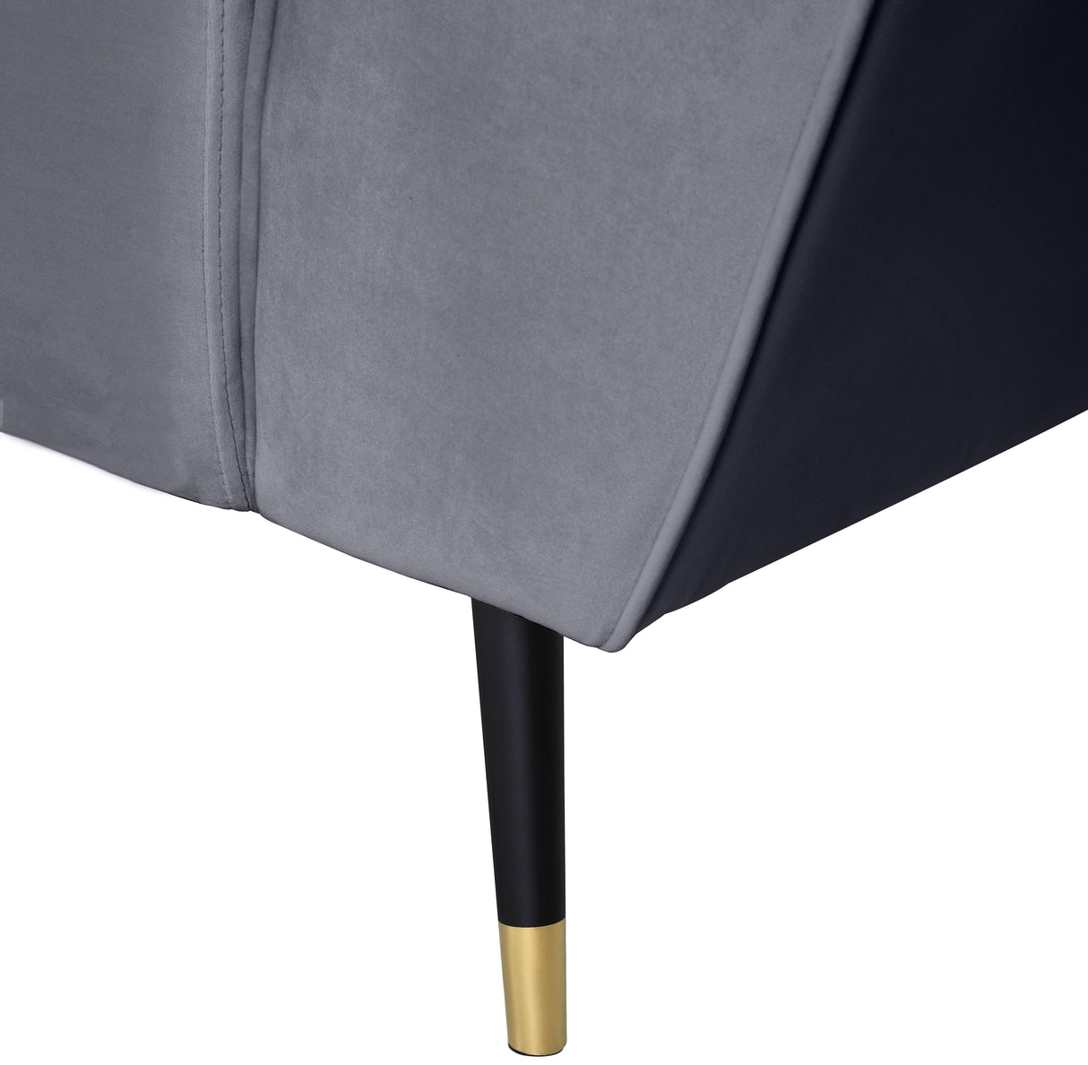 Beaumont Grey Velvet Sofa - galleria furniture outlet