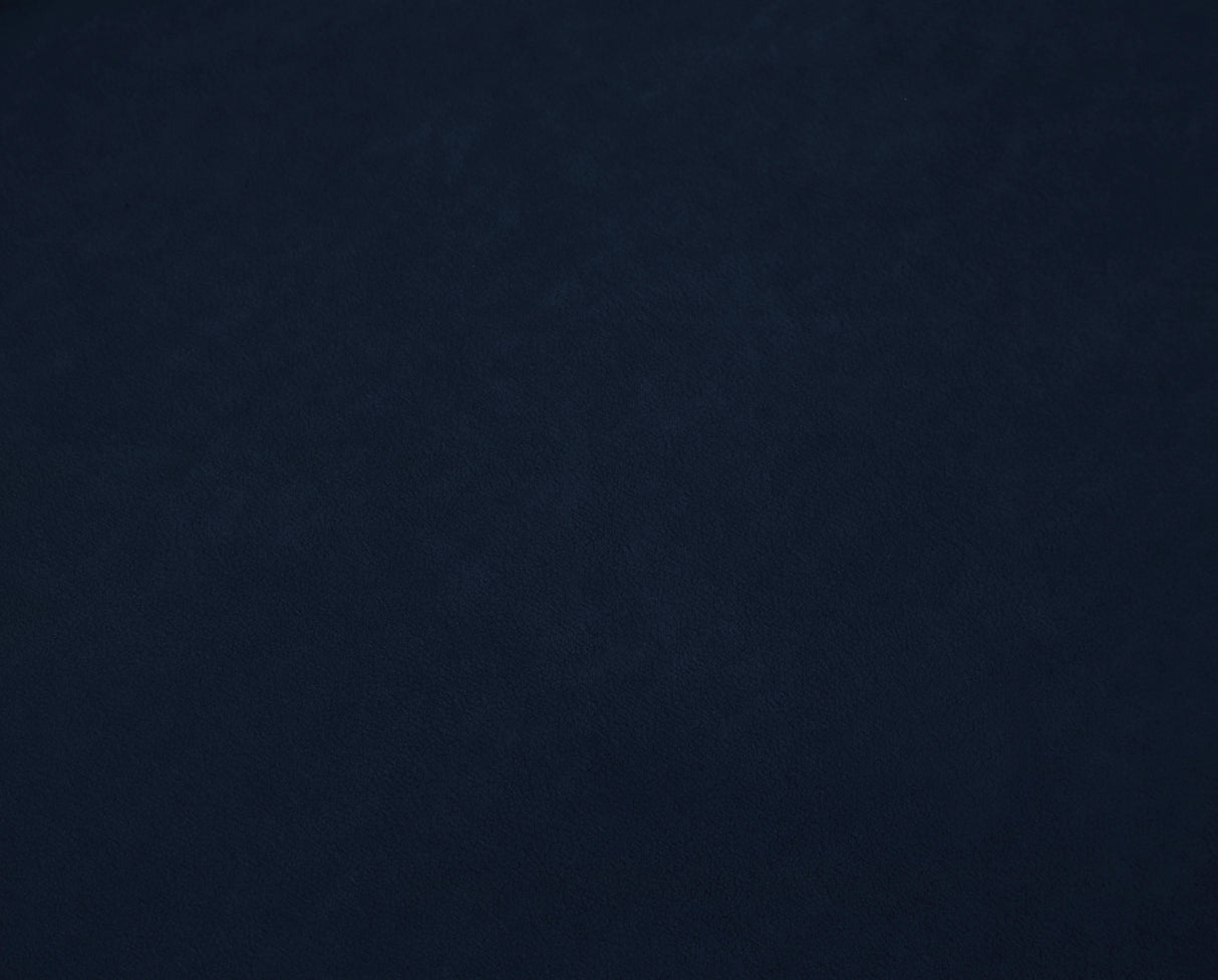 Cozy Navy Velvet Ottoman - galleria furniture outlet