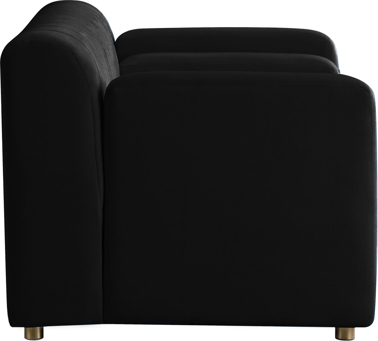 Naya Black Velvet Chair - galleria furniture outlet