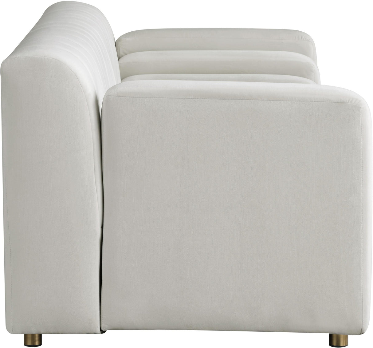 Naya Cream Velvet Loveseat - galleria furniture outlet