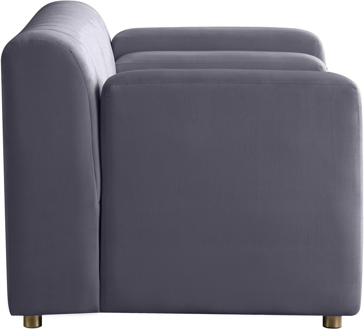 Naya Grey Velvet Chair - galleria furniture outlet