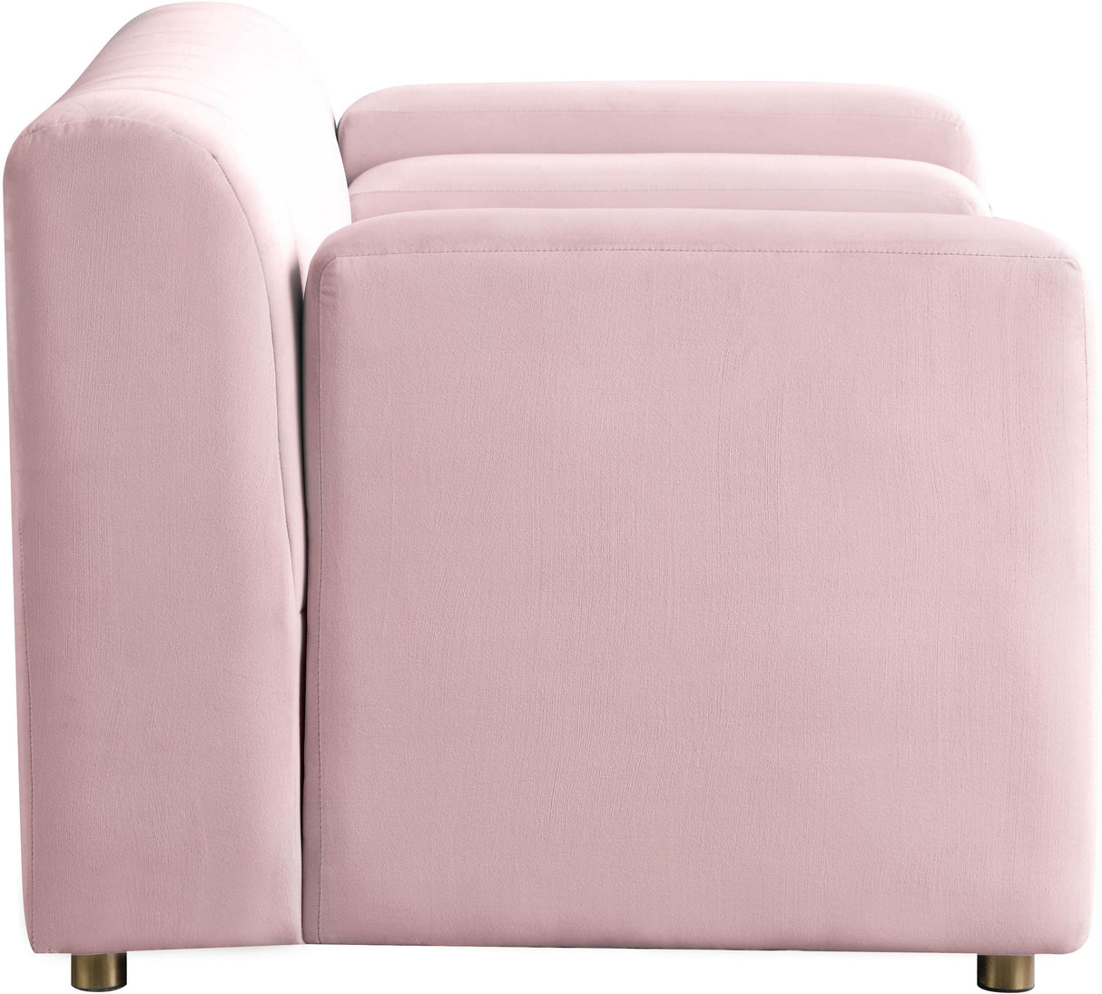 Naya Pink Velvet Chair - galleria furniture outlet