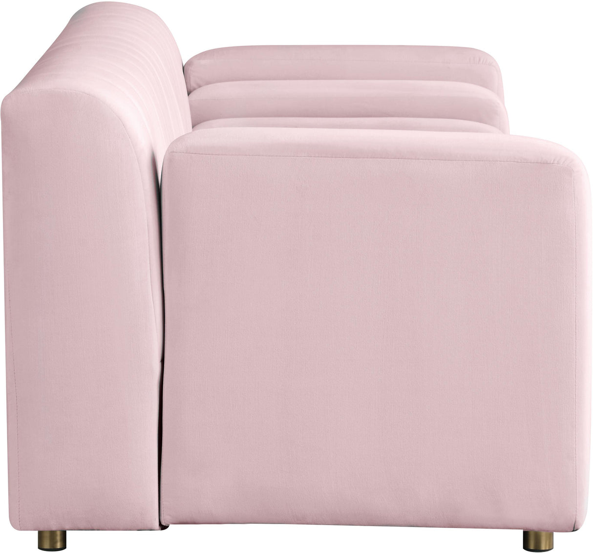 Naya Pink Velvet Loveseat - galleria furniture outlet