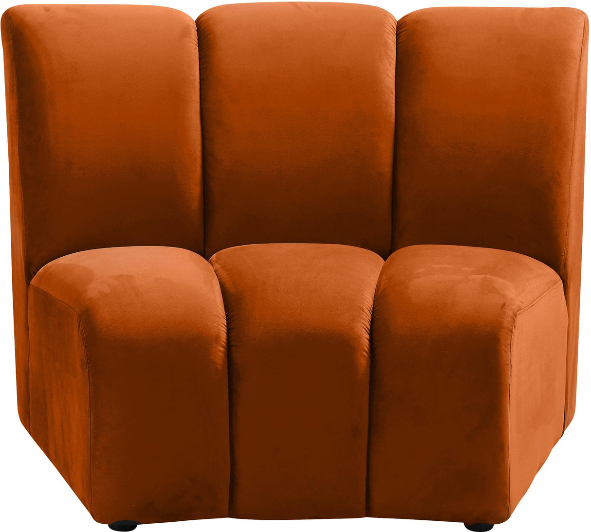 Infinity Cognac Velvet Modular Chair - galleria furniture outlet