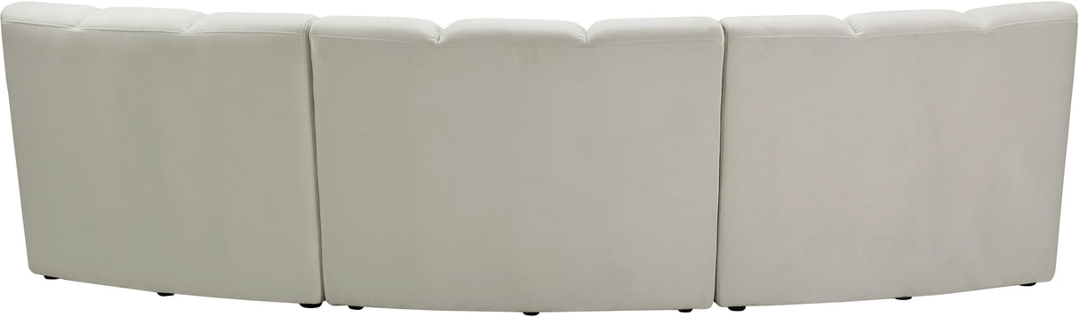 Infinity Cream Velvet 3pc. Modular Sectional - galleria furniture outlet