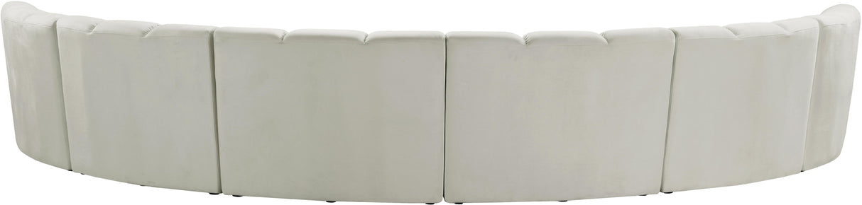 Infinity Cream Velvet 6pc. Modular Sectional - galleria furniture outlet