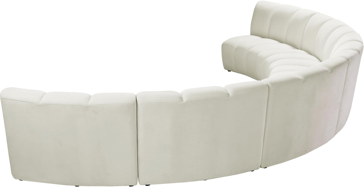 Infinity Cream Velvet 6pc. Modular Sectional - galleria furniture outlet