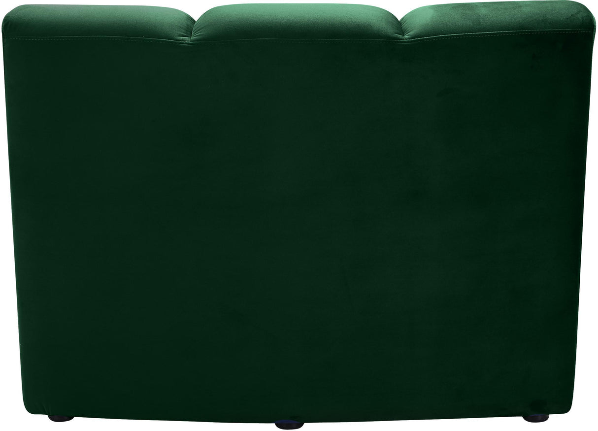 Infinity Green Velvet Modular Chair - galleria furniture outlet
