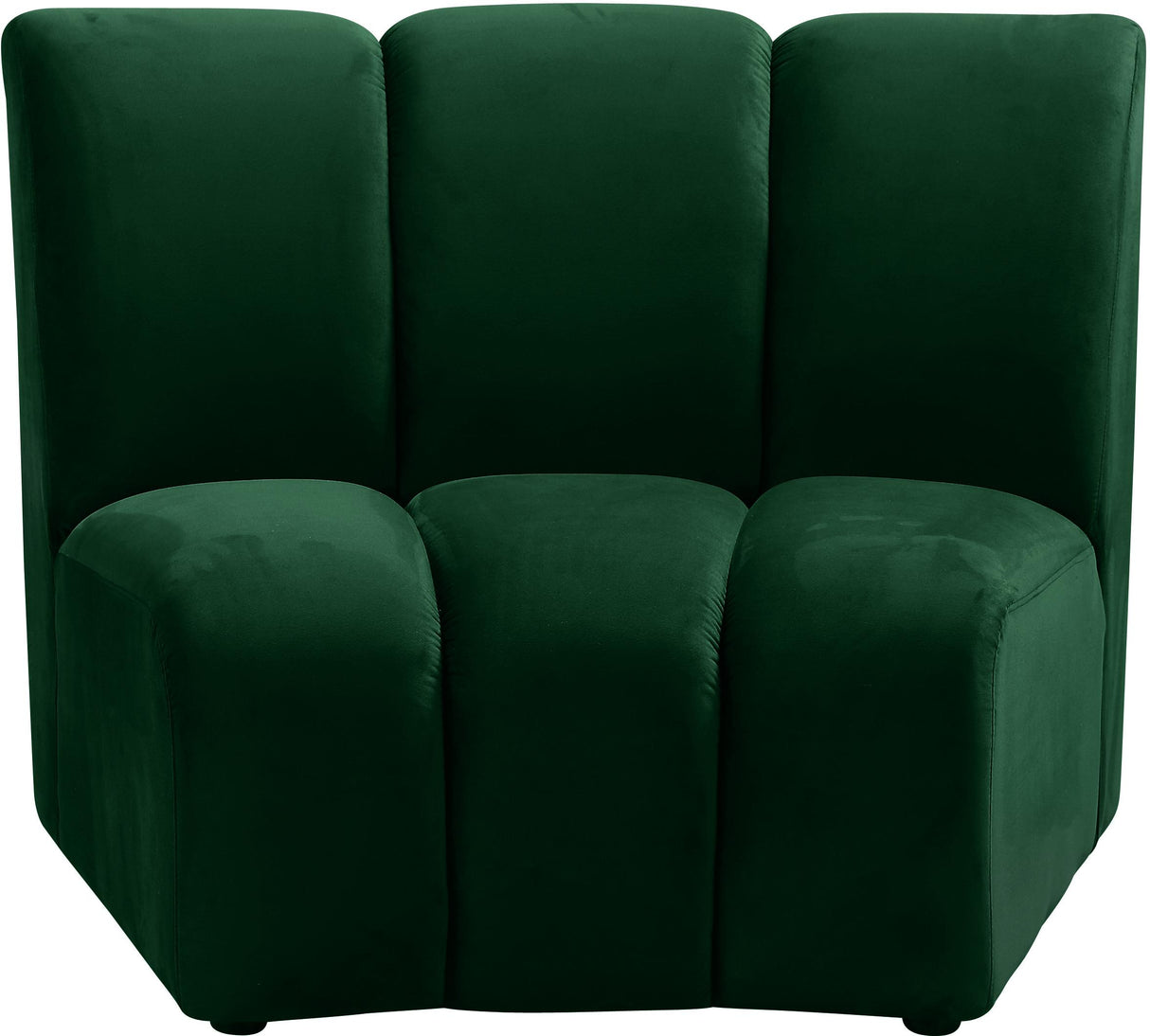Infinity Green Velvet Modular Chair - galleria furniture outlet