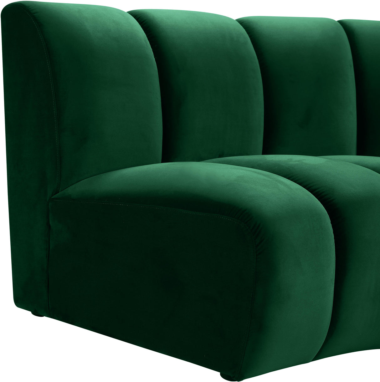 Infinity Green Velvet 2pc. Modular Sectional - galleria furniture outlet