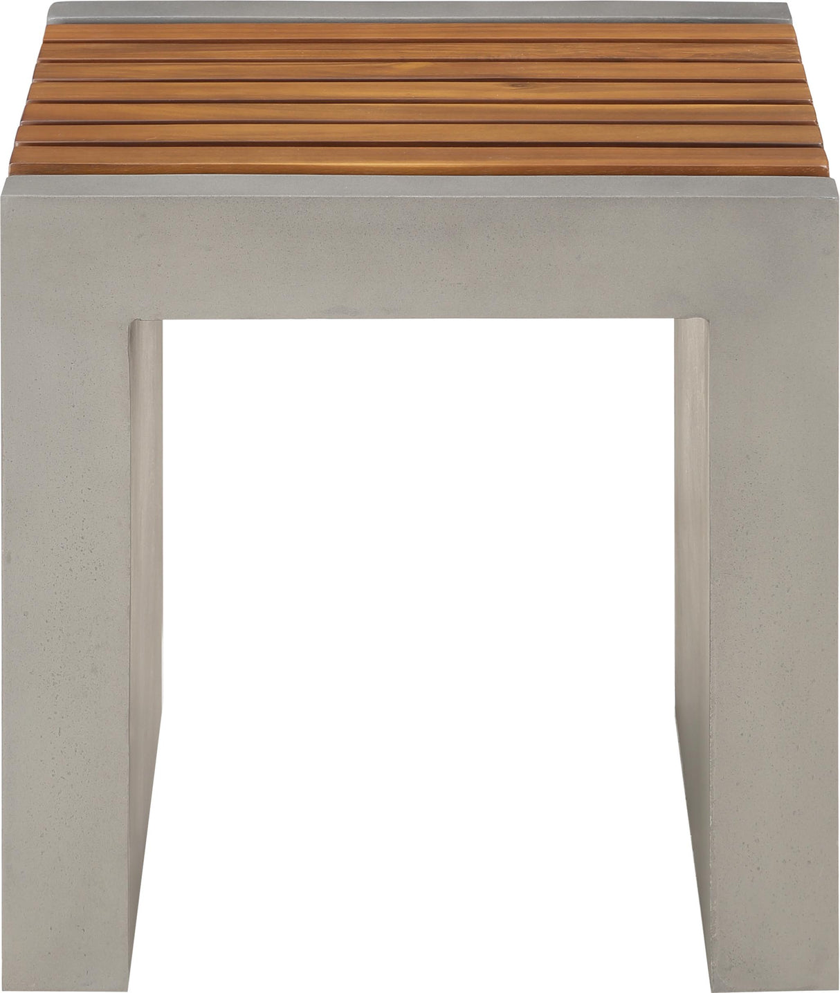 Rio Light Grey Concrete Cement End Table - galleria furniture outlet