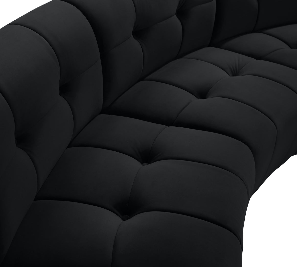 Limitless Black Velvet 2pc. Modular Sectional - galleria furniture outlet