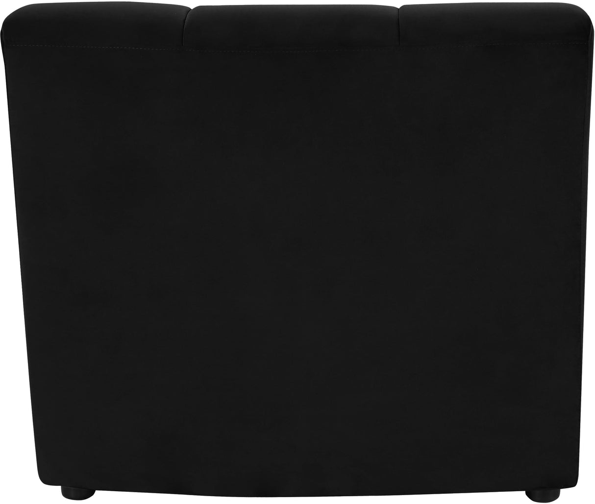 Limitless Black Velvet Modular Chair - galleria furniture outlet