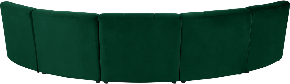 Limitless Green Velvet 5pc. Modular Sectional - galleria furniture outlet