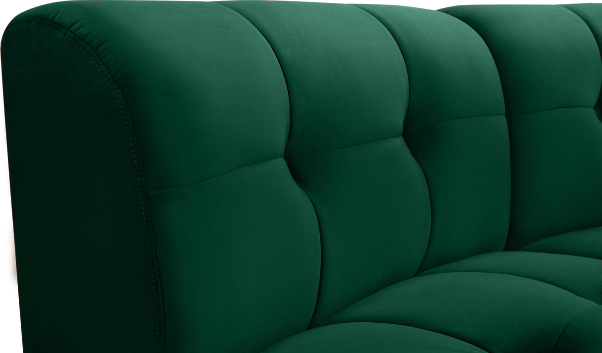Limitless Green Velvet 15pc. Modular Sectional - galleria furniture outlet