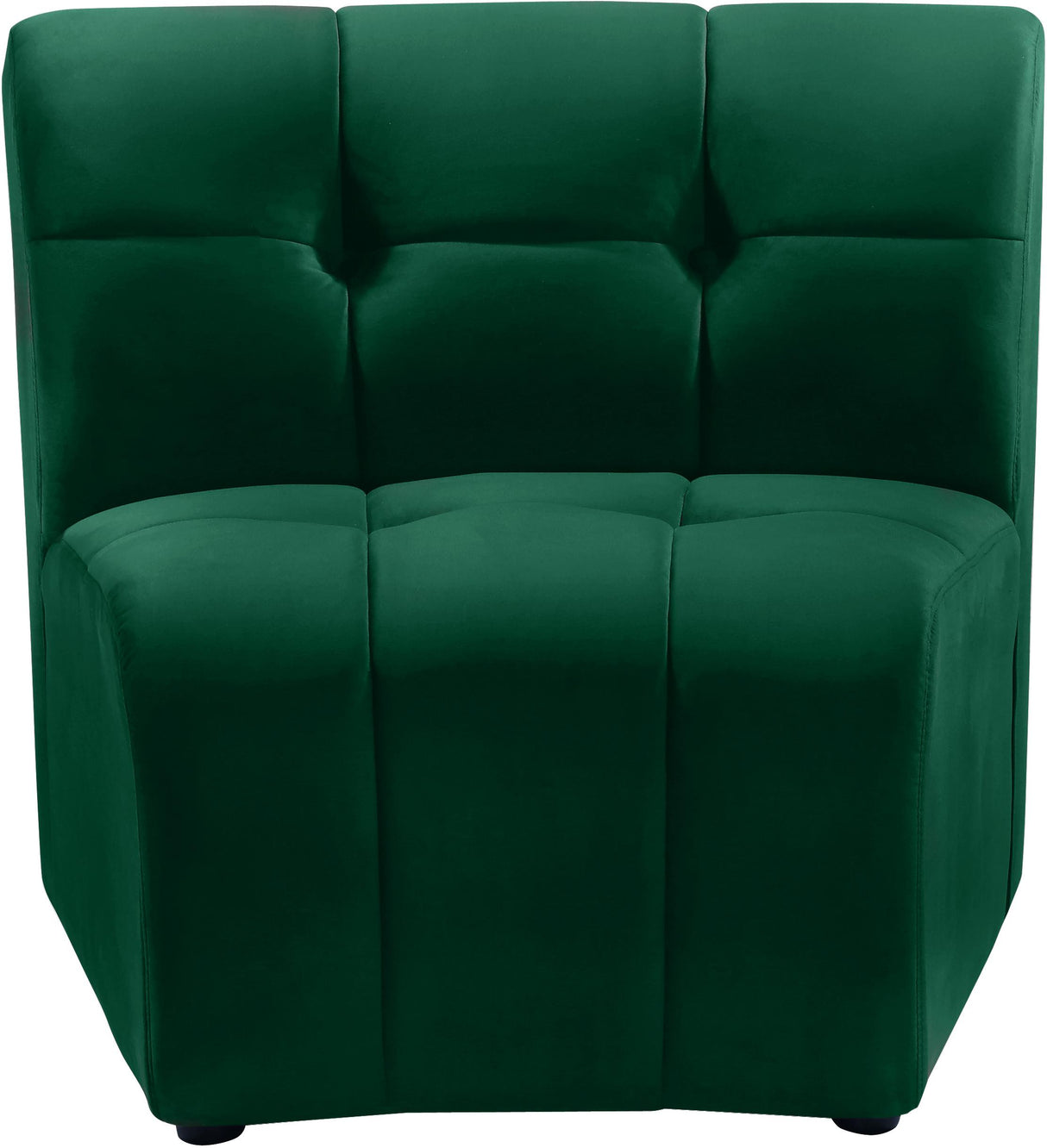 Limitless Green Velvet Modular Chair - galleria furniture outlet