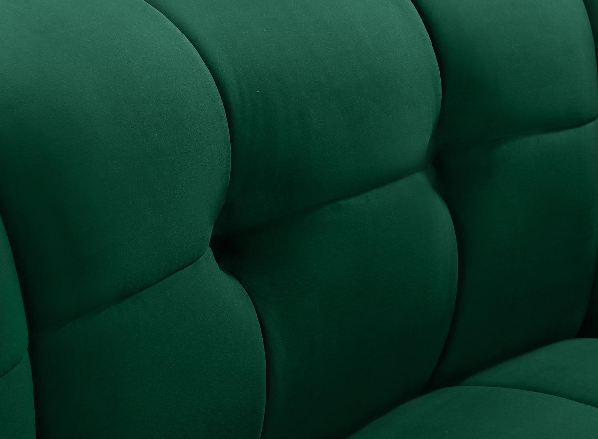 Limitless Green Velvet Modular Chair - galleria furniture outlet