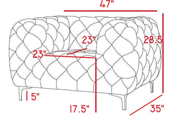 Mercer Grey Velvet Chair - galleria furniture outlet