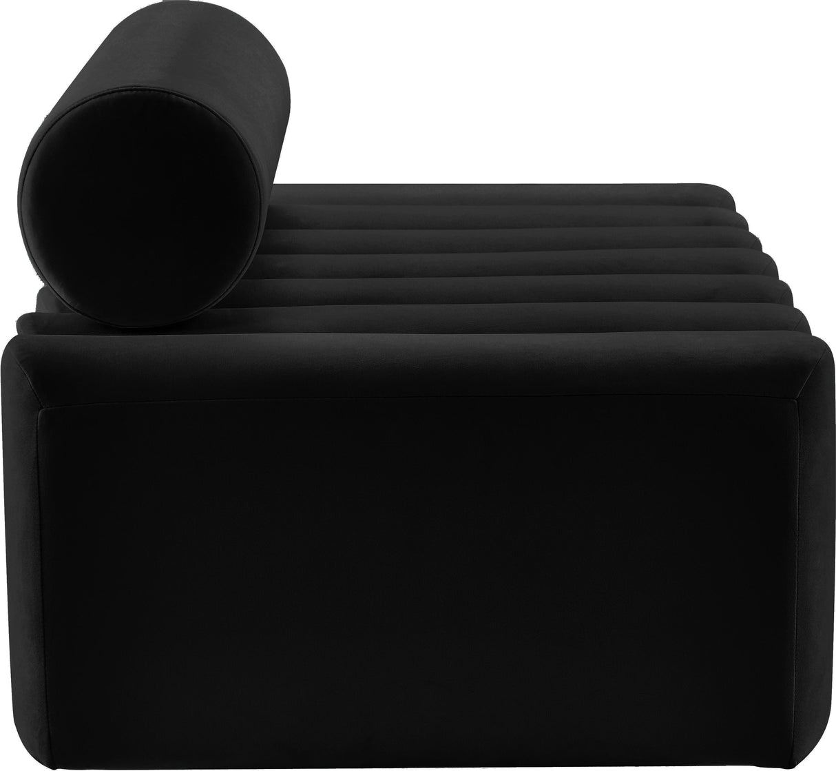 Melody Black Velvet Loveseat - galleria furniture outlet