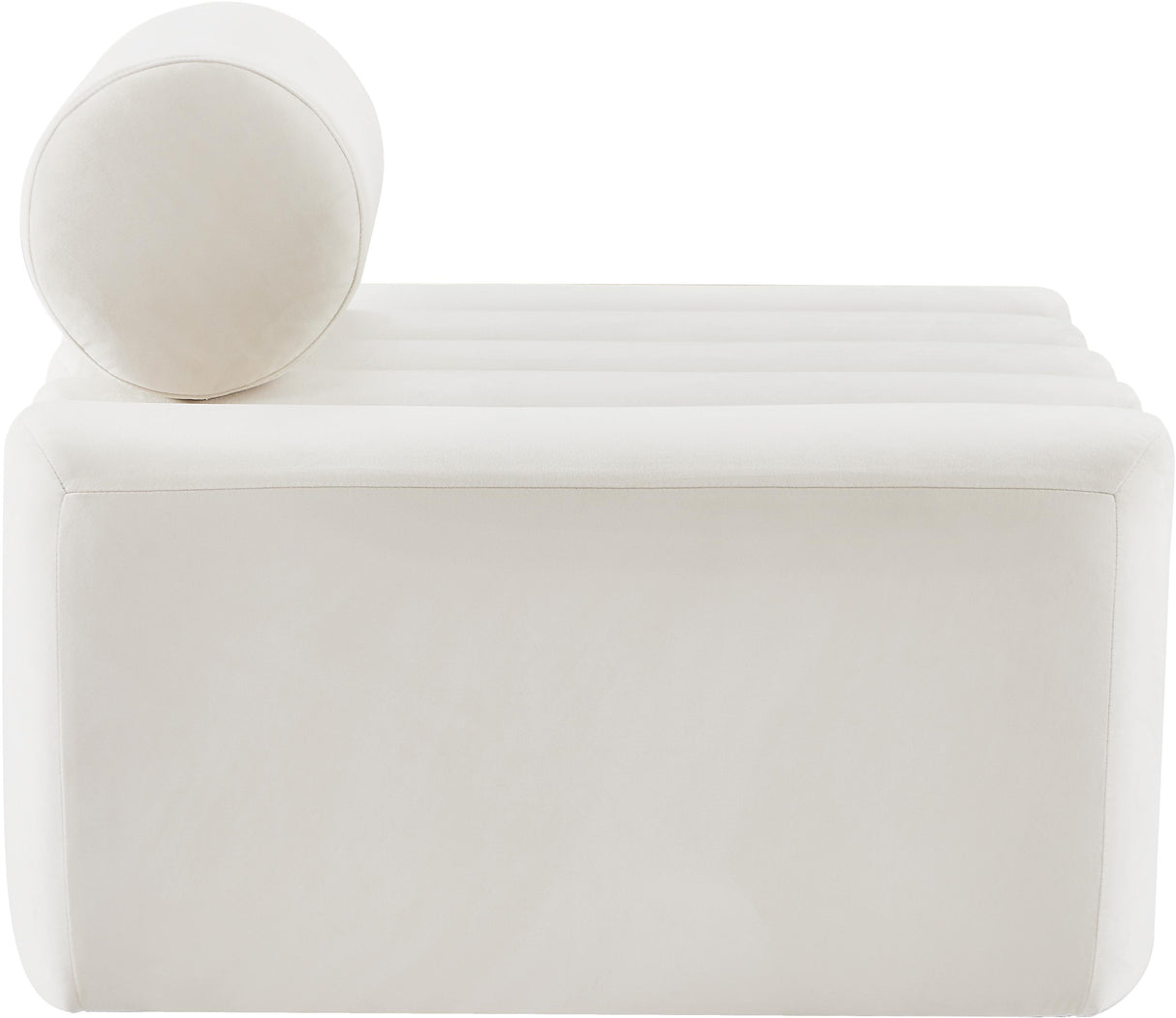 Melody Cream Velvet Chair - galleria furniture outlet