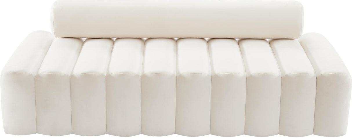 Melody Cream Velvet Sofa