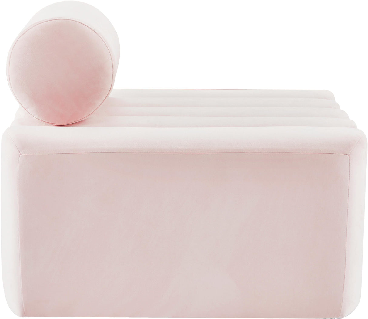 Melody Pink Velvet Chair - galleria furniture outlet