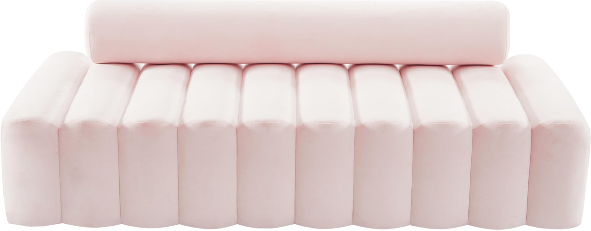 Melody Pink Velvet Sofa