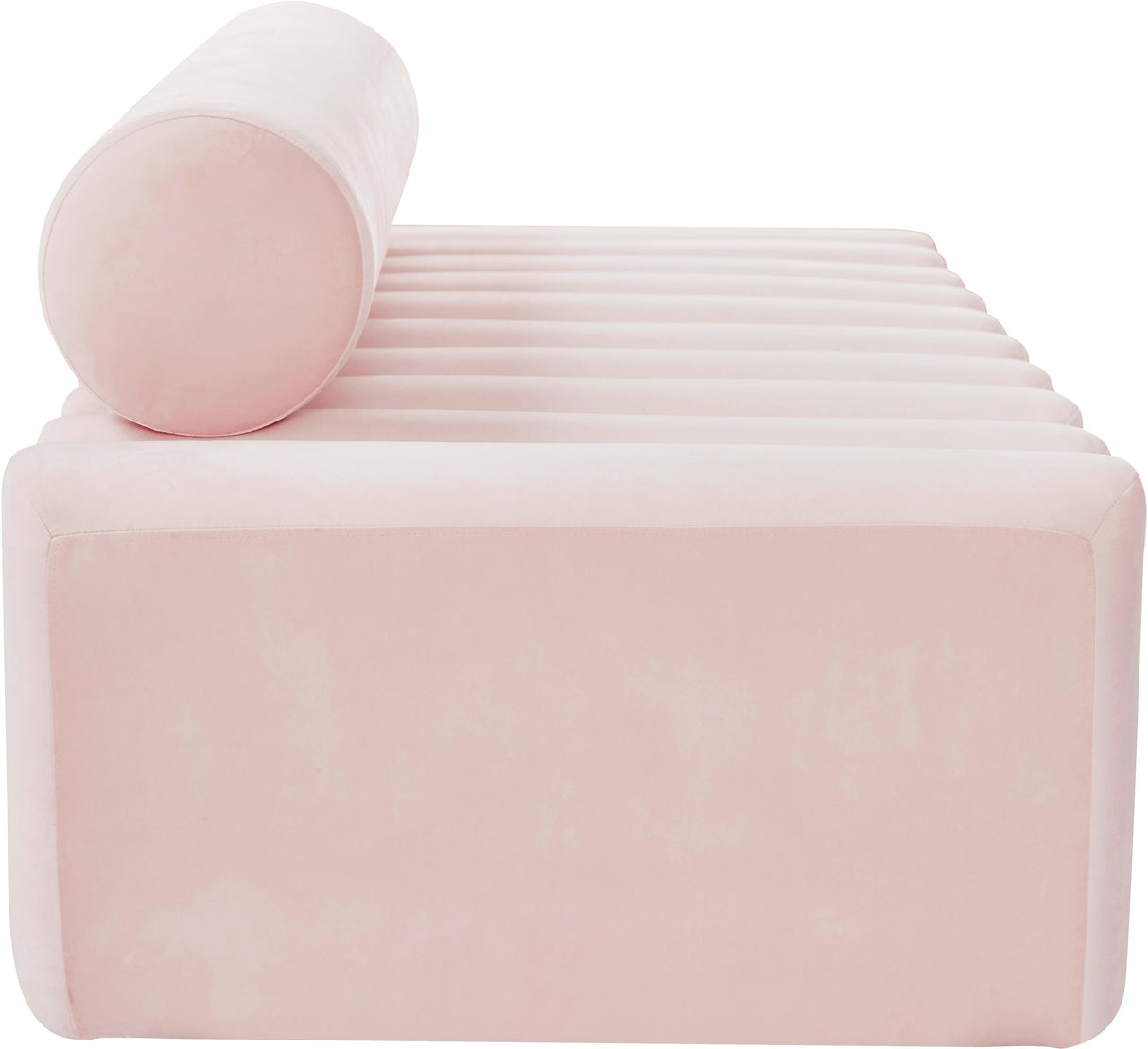 Melody Pink Velvet Sofa - galleria furniture outlet