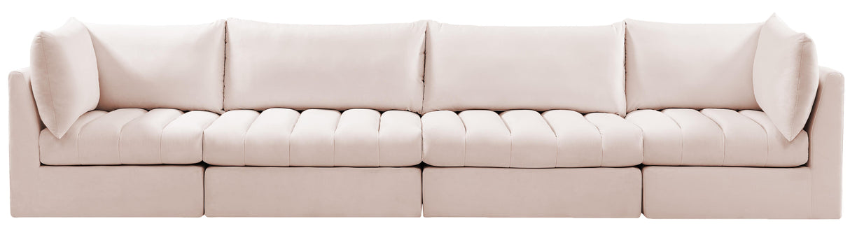 Jacob Pink Velvet Modular Sofa
