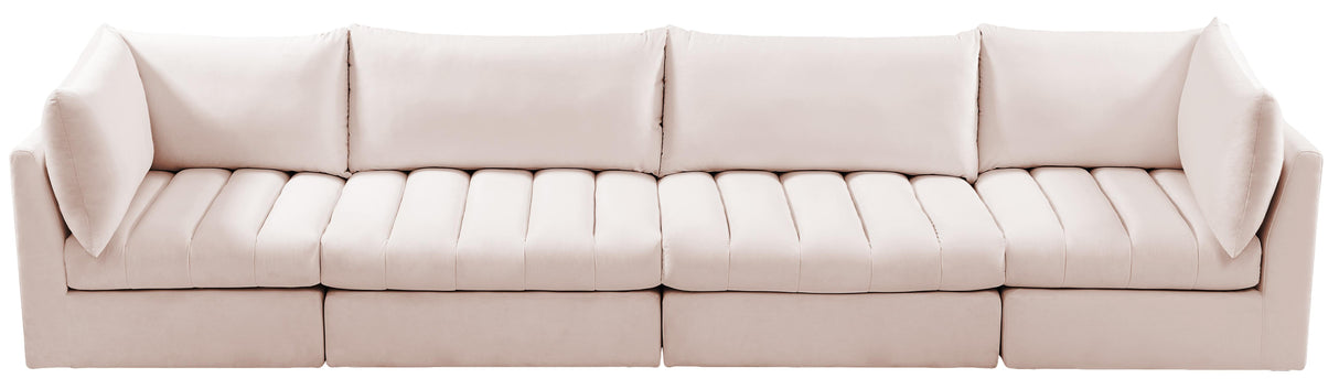 Jacob Pink Velvet Modular Sofa