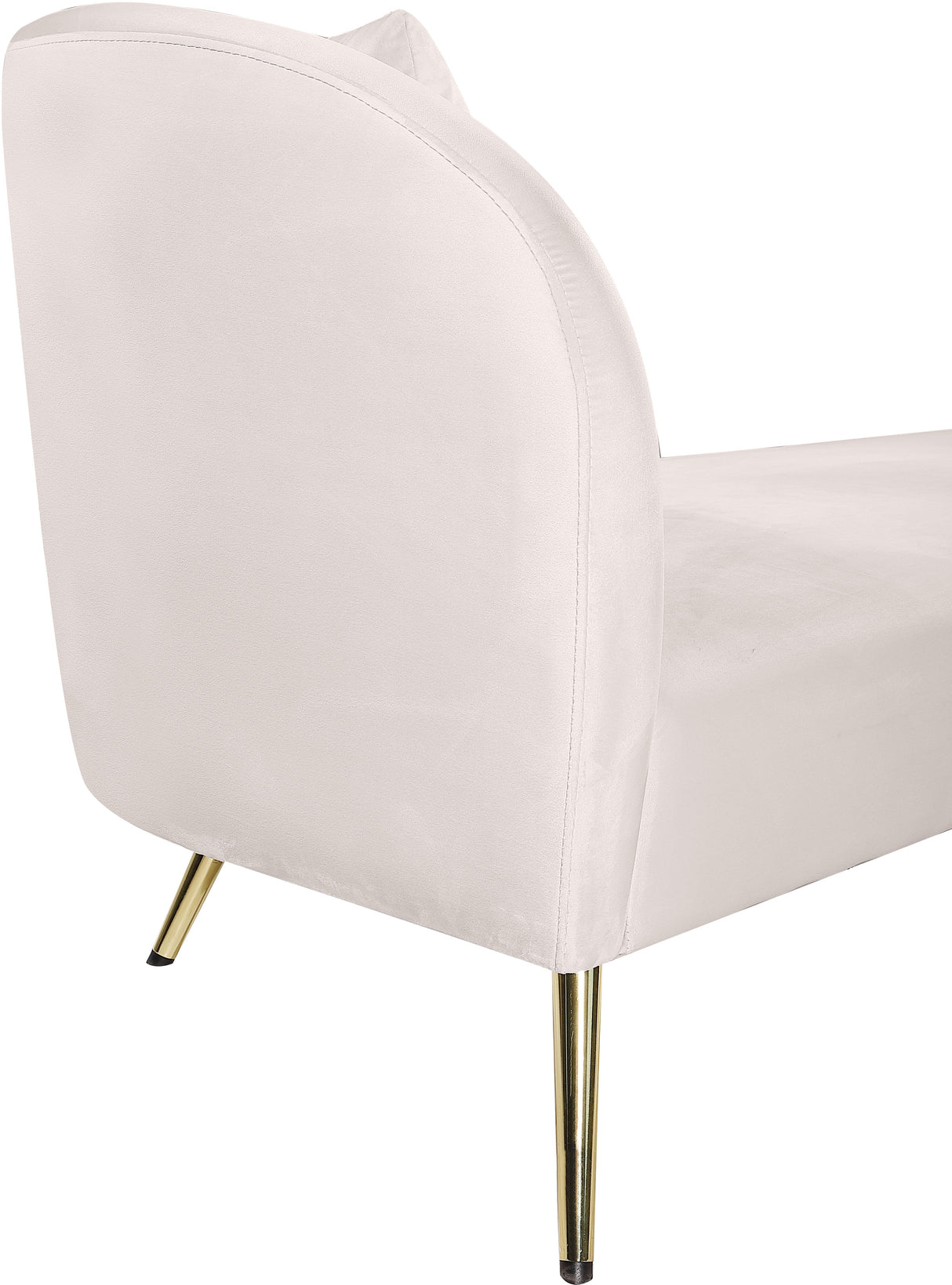 Nolan Cream Velvet Chaise - galleria furniture outlet